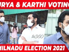 Surya Jyothika Vote Tamil Nadu Election 2021